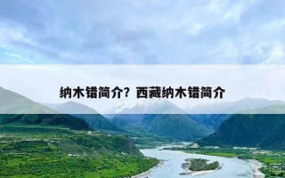 纳木错简介？西藏纳木错简介