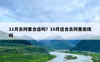 11月去阿里合适吗？10月适合去阿里南线吗