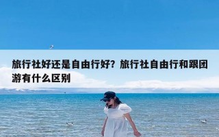 旅行社好还是自由行好？旅行社自由行和跟团游有什么区别