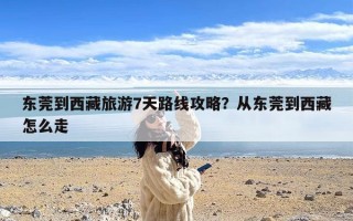 东莞到西藏旅游7天路线攻略？从东莞到西藏怎么走