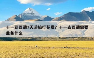 十一到西藏7天游旅行花费？十一去西藏需要准备什么