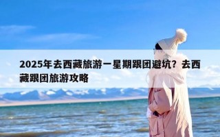 2025年去西藏旅游一星期跟团避坑？去西藏跟团旅游攻略