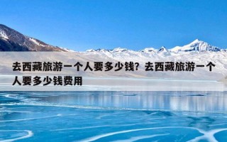 去西藏旅游一个人要多少钱？去西藏旅游一个人要多少钱费用