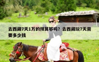 去西藏7天1万的预算够吗？去西藏玩7天需要多少钱